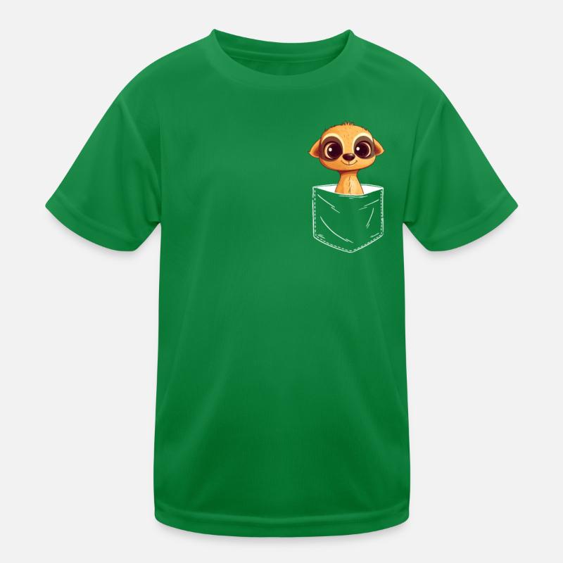 Suricate animal grattant T-shirt sport Enfant
