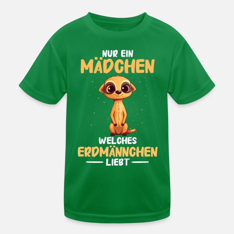 Erdmännchen Scharrtier Tier Kinder Funktions-T-Shirt