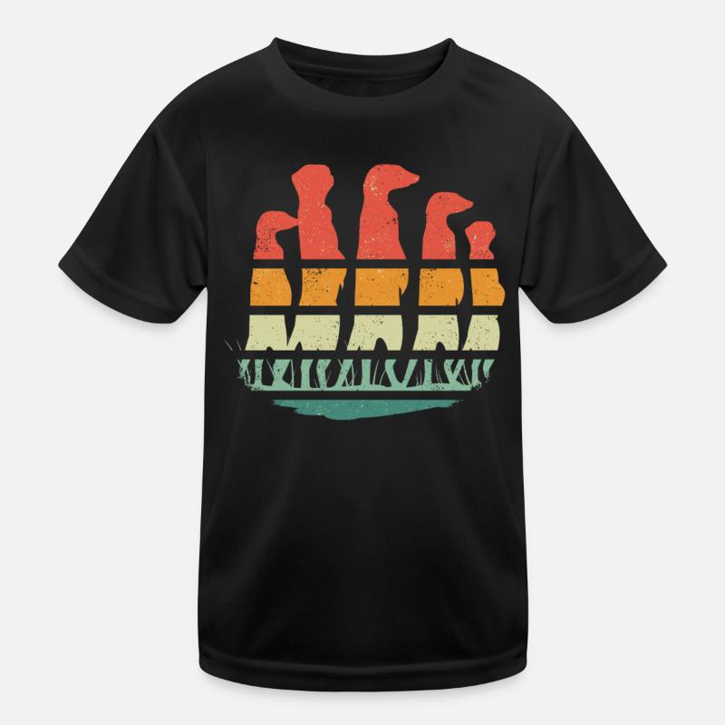Suricate animal grattant T-shirt sport Enfant