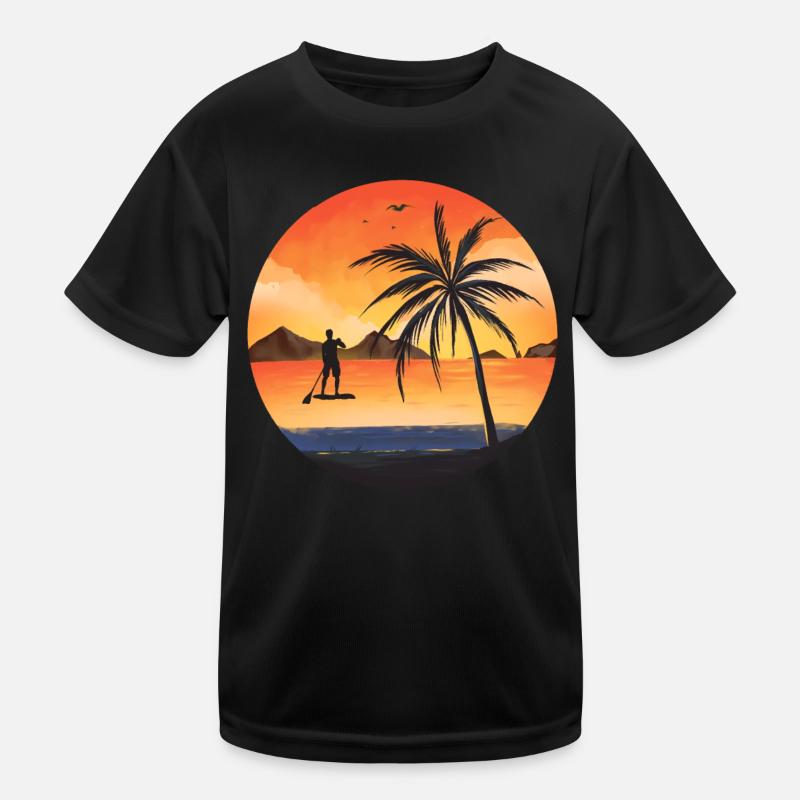 Stand up Paddle SUP Board Surfen Paddling Kinder Funktions-T-Shirt