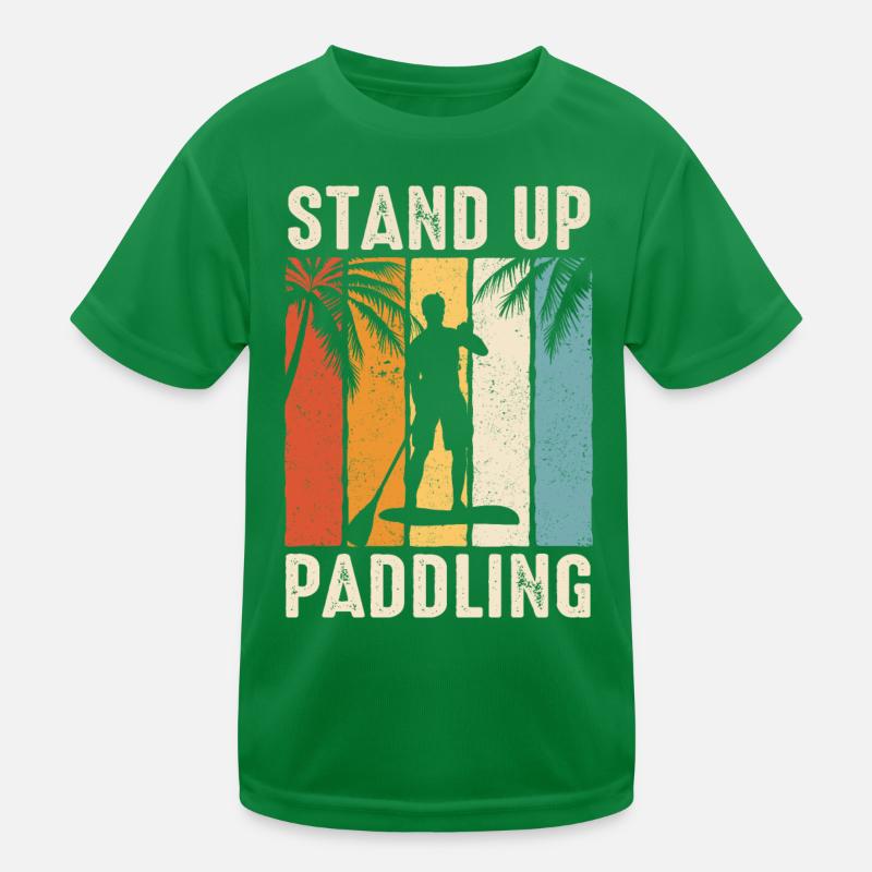 Stand up Paddle SUP Board Surfing Paddling Kids Functional T-Shirt