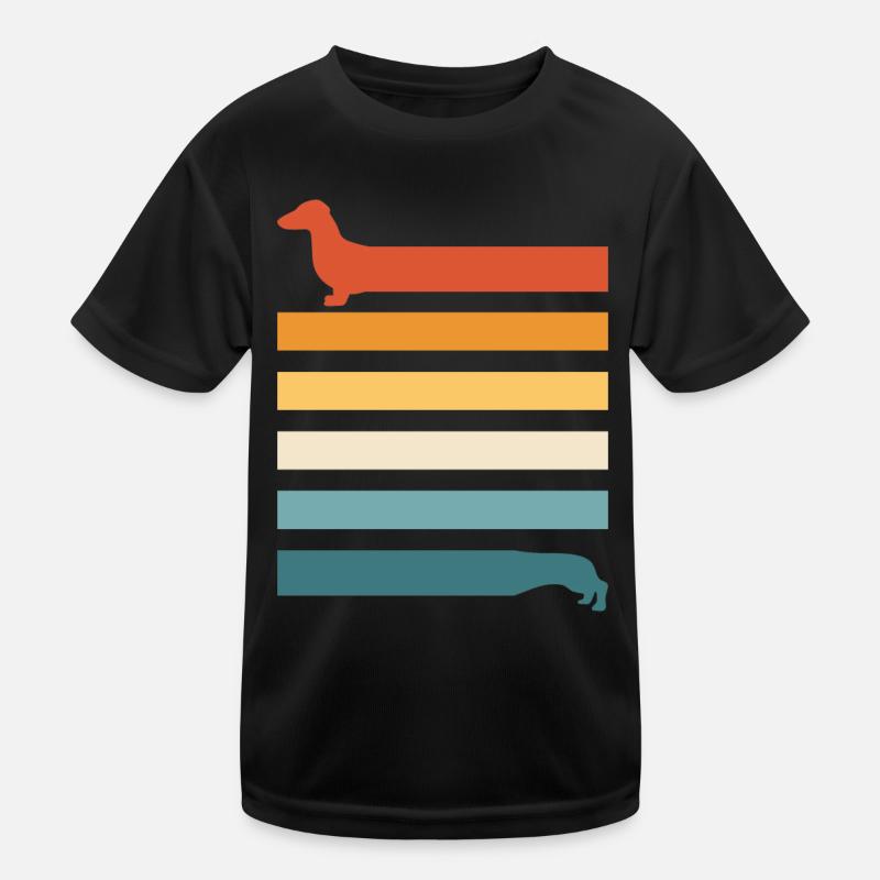 Teckel Teckel Chien T-shirt sport Enfant