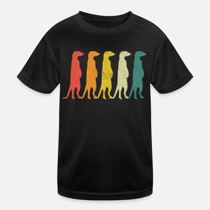Suricate animal grattant T-shirt sport Enfant