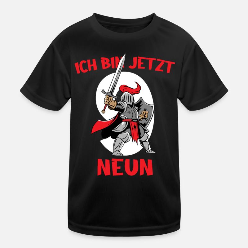 Geschenk 9 Jahre Geburtstagskind Kinder Funktions-T-Shirt
