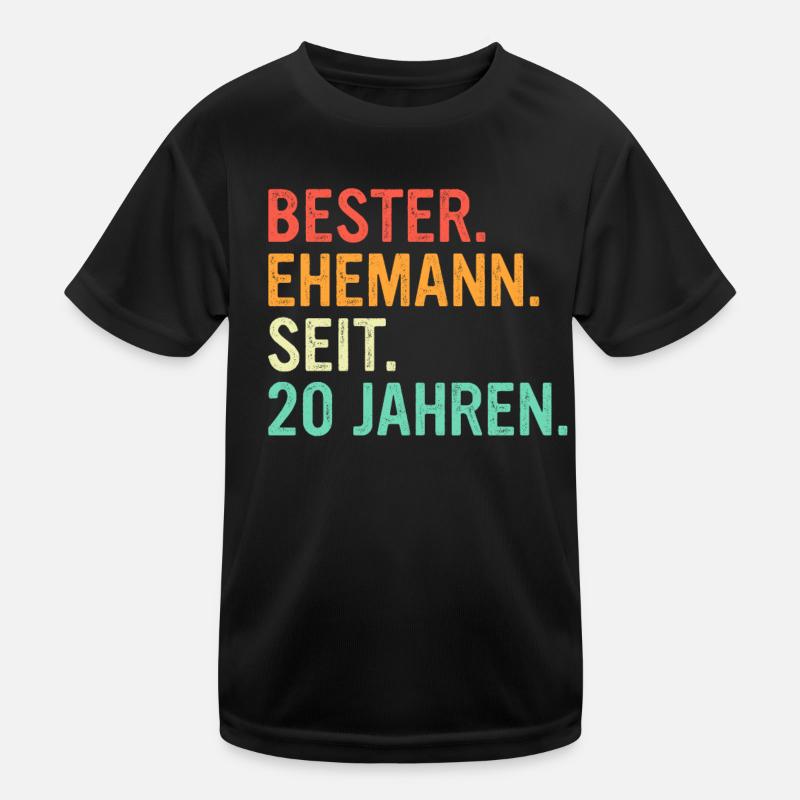 20 Hochzeitstag Geschenk Ehejahre Kinder Funktions-T-Shirt
