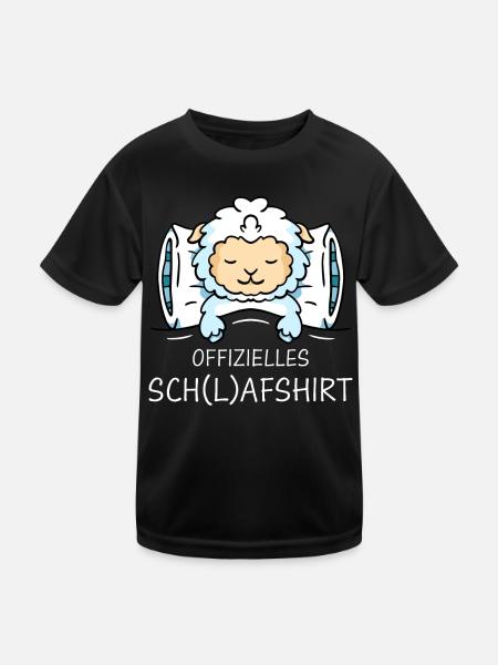Schafe Schafherde Bauernhof Landwirt Schäfer - Kinder Funktions-T-Shirt - Schwarz - Vorne