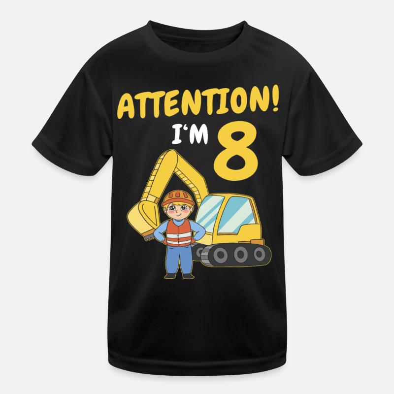 Geschenk 8 Jahre Geburtstagskind Kinder Funktions-T-Shirt