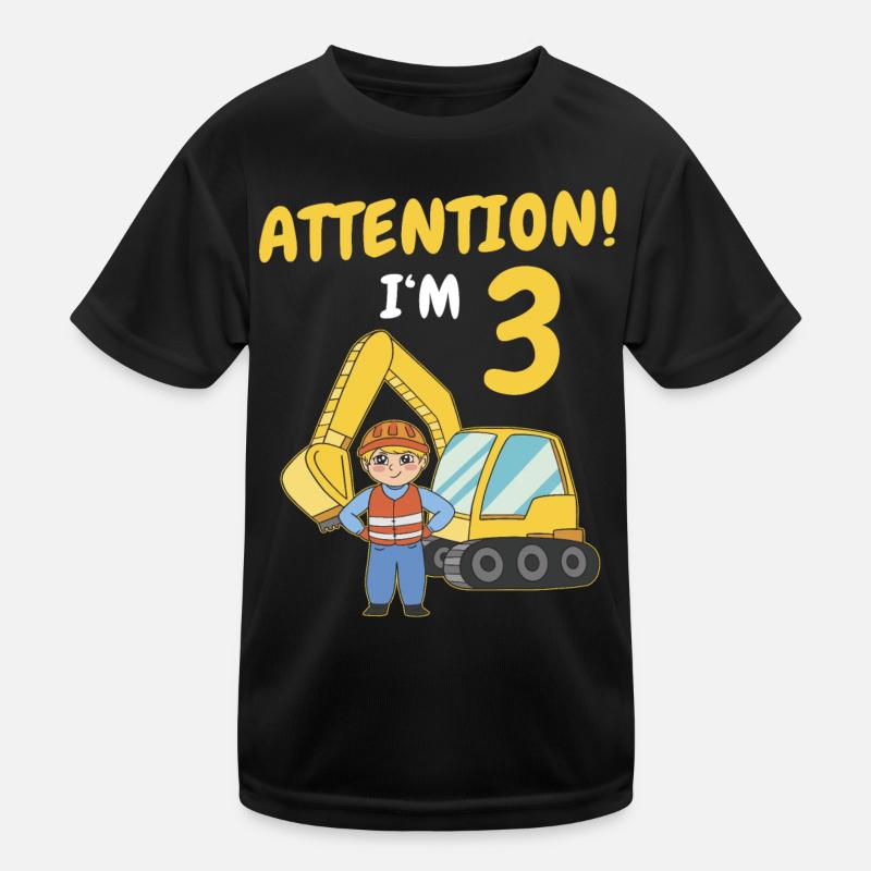 Geschenk 3 Jahre Geburtstagskind Kinder Funktions-T-Shirt