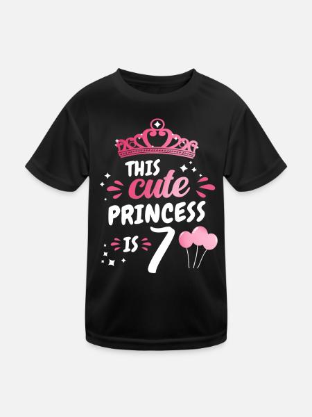 Cadeau 7 ans anniversaire garçon ou fille - T-shirt sport Enfant - noir - Devant