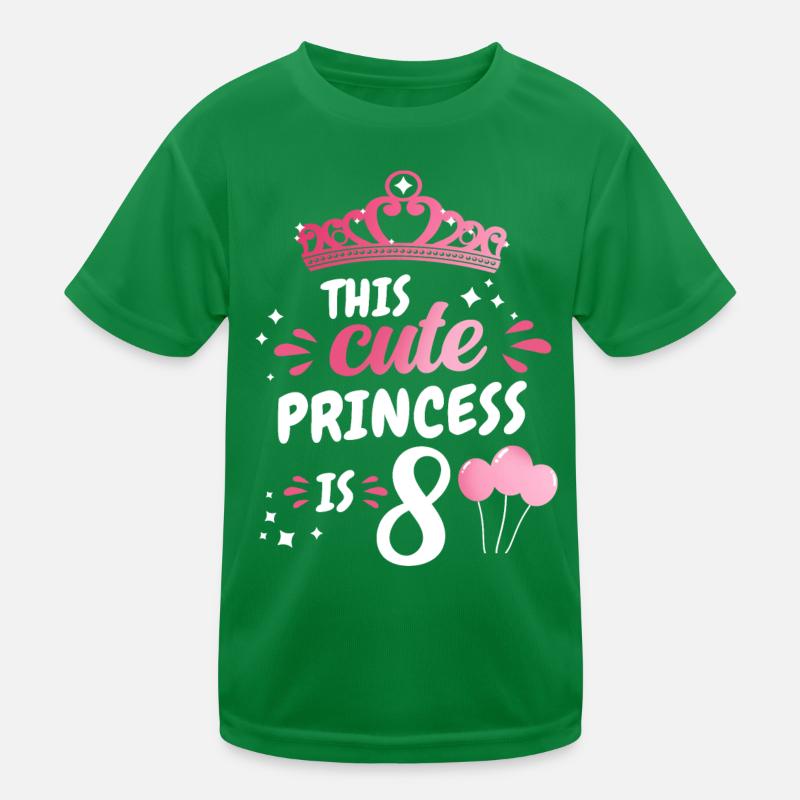 Geschenk 8 Jahre Geburtstagskind Kinder Funktions-T-Shirt