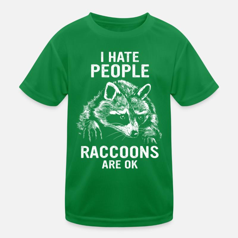 Waschbär Kinder Funktions-T-Shirt