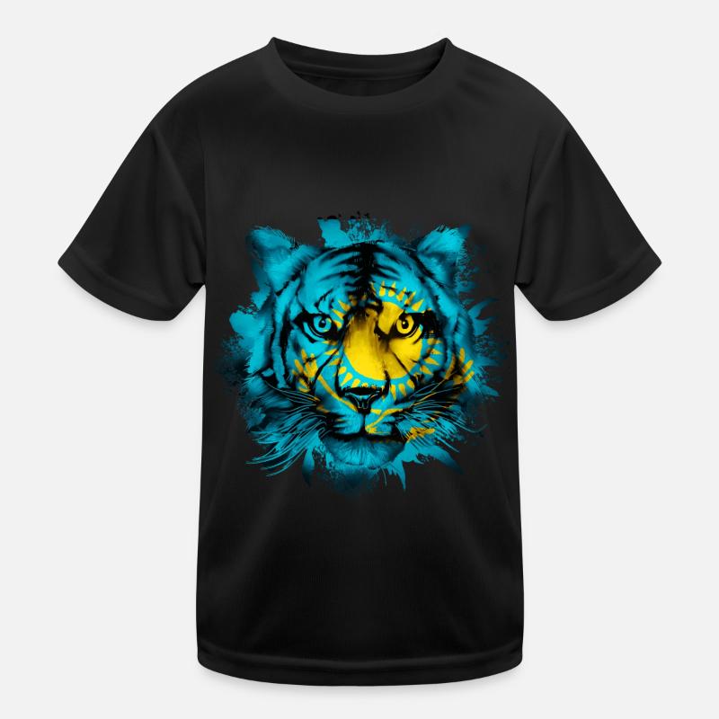 Kasachstan Kinder Funktions-T-Shirt