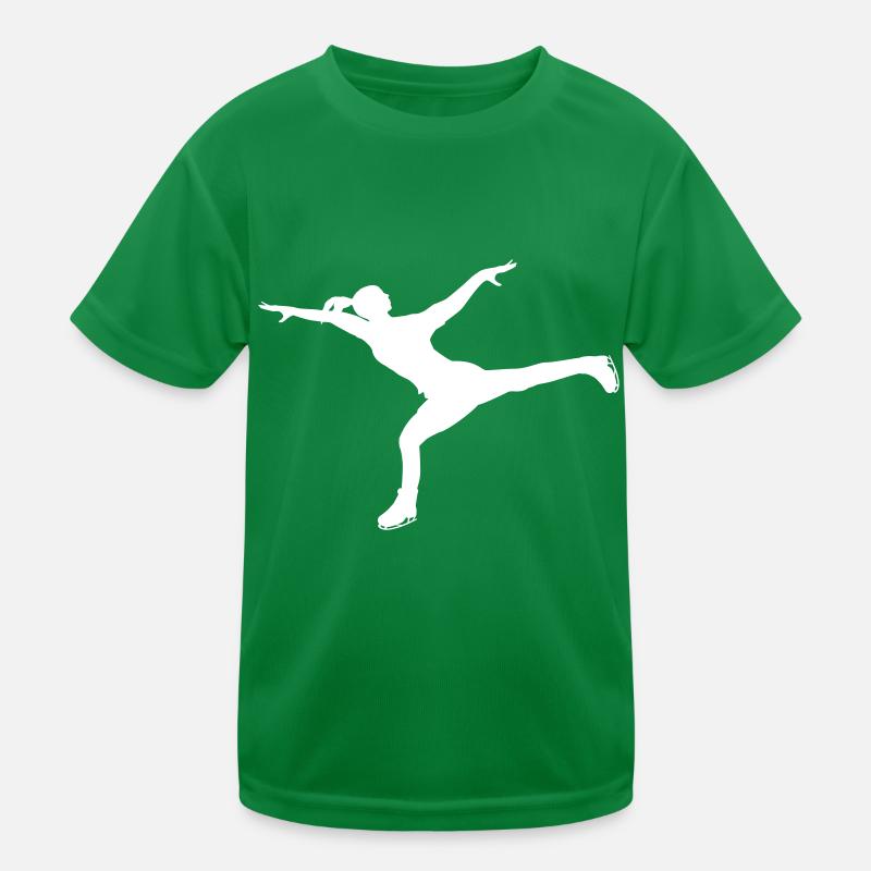 Dynamic pose on runners Kids Functional T-Shirt