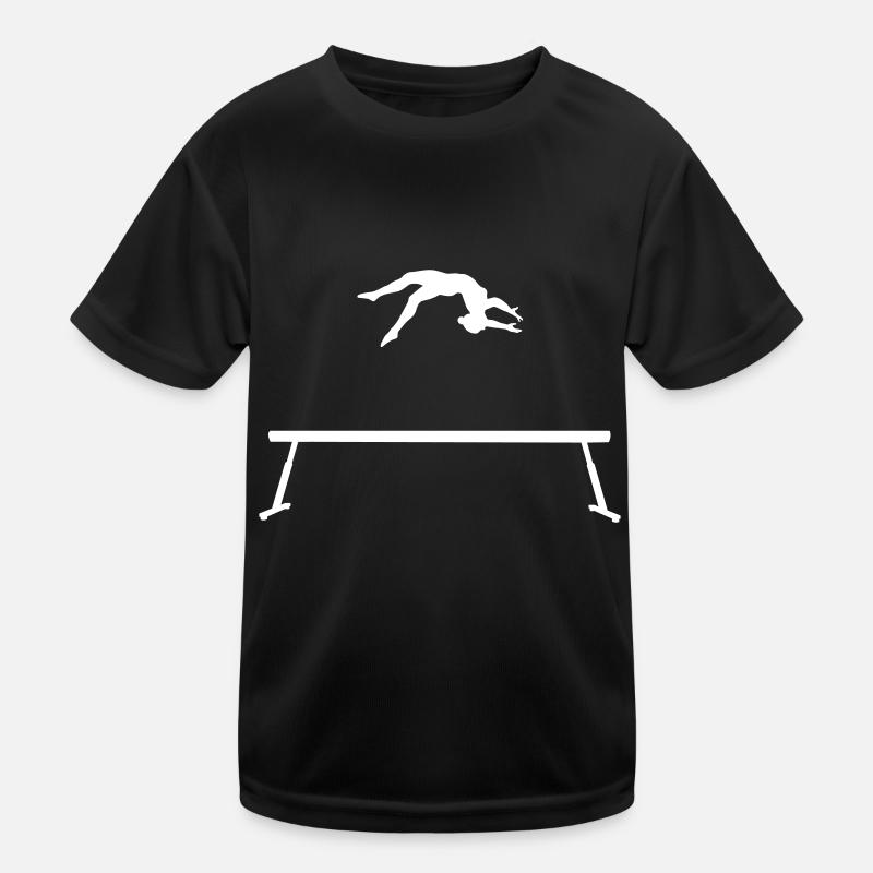 Turnen am Schwebebalken Kinder Funktions-T-Shirt
