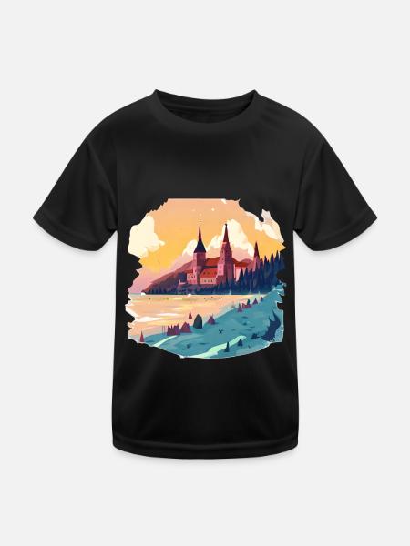 Germany is a country of abundant and diverse - Kids Functional T-Shirt - black - Front