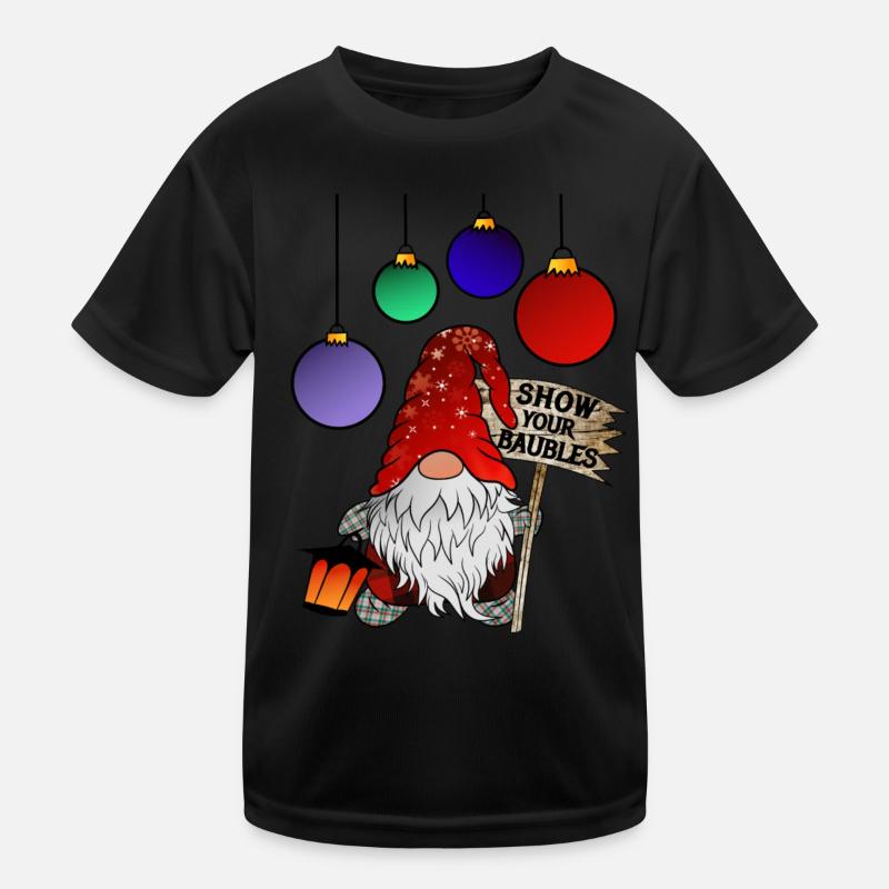 X Maß Gnom Show your Baubles Kinder Funktions-T-Shirt