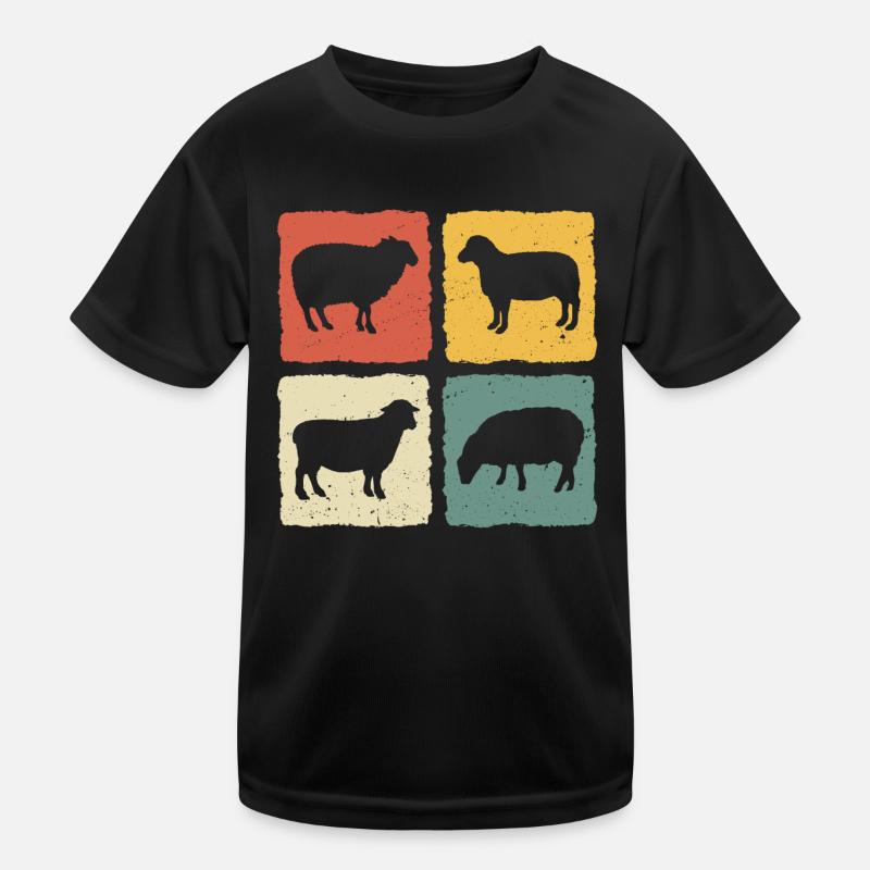 mouton retro moutons T-shirt sport Enfant