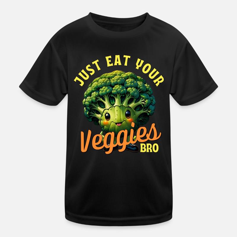 Eat veggies buddy! Kids Functional T-Shirt