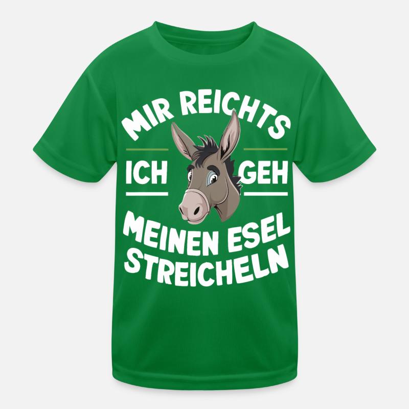 Esel Eselchen Maultier Muli Kinder Funktions-T-Shirt