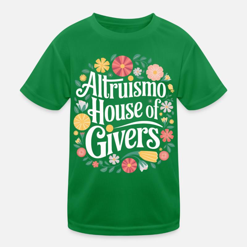 Altruisme Don désintéressé Donner d’école T-shirt sport Enfant