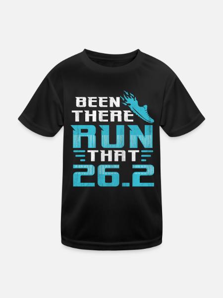 26.2 Been There Run That - Coureur de marathon complet - T-shirt sport Enfant - noir - Devant