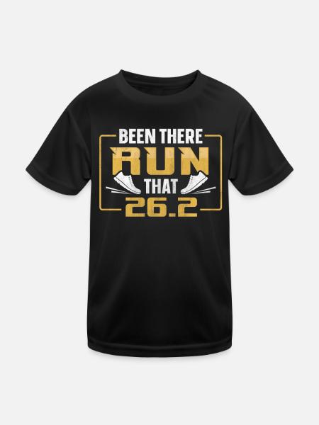 26.2 Been There Run That - Coureur de marathon complet - T-shirt sport Enfant - noir - Devant