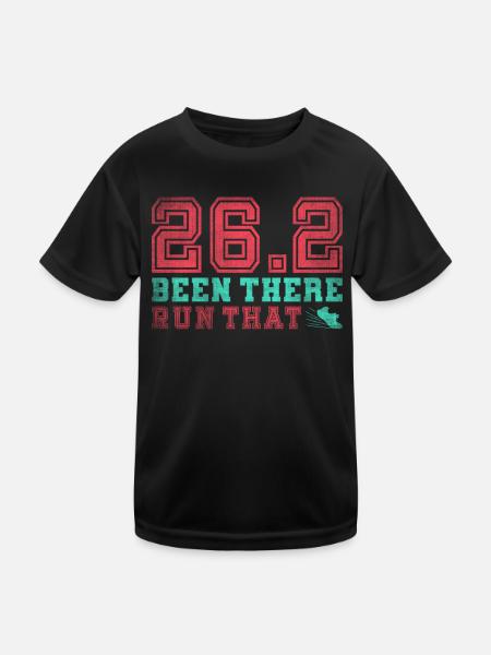 26.2 Been There Run That - Coureur de marathon complet - T-shirt sport Enfant - noir - Devant