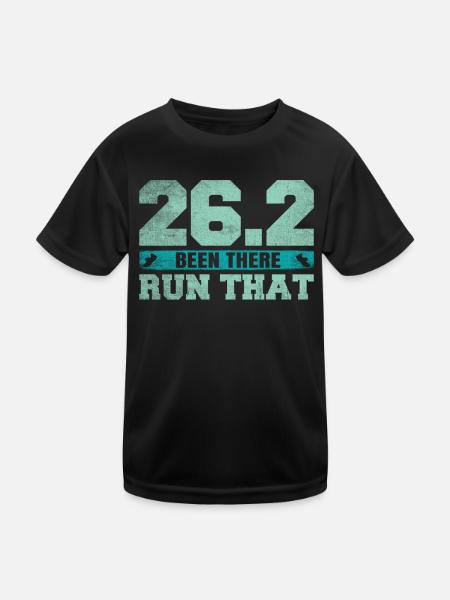 26.2 Been There Run That - Coureur de marathon complet - T-shirt sport Enfant - noir - Devant