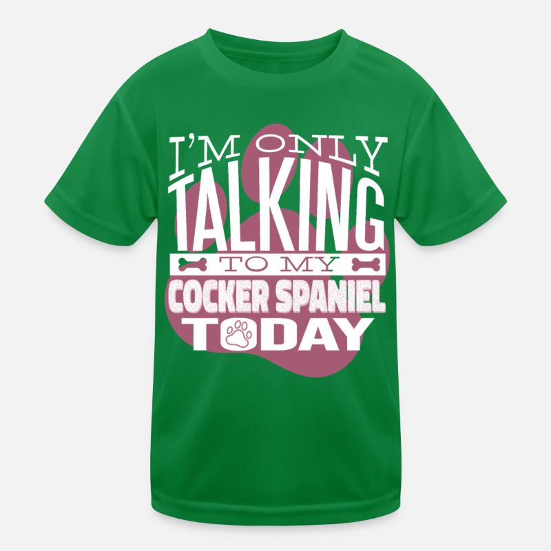 Propriétaire de chien Parler à mon Cocker Spaniel T-shirt sport Enfant