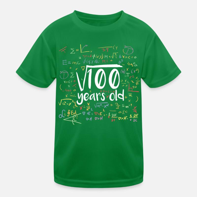 Racine carrée de 100 math nerd 10e anniversaire T-shirt sport Enfant