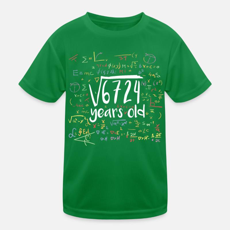 Racine carrée de 6724 Math Nerd 82e anniversaire T-shirt sport Enfant