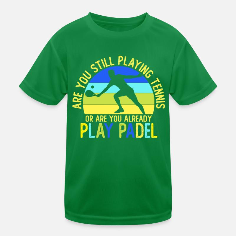 Padel Play Work Later Padel Tennis Gift Kids Functional T-Shirt
