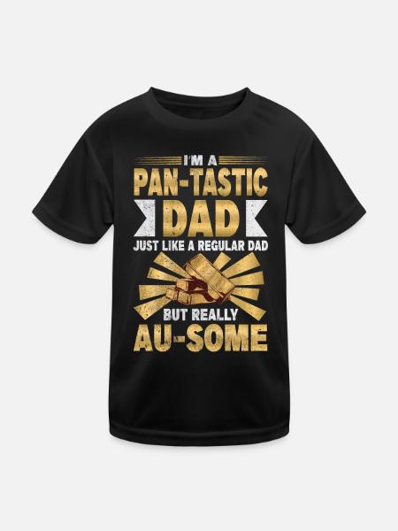 Worlds Okayest Prospector Gold Schürfer - Kinder Funktions-T-Shirt - Schwarz - Vorne