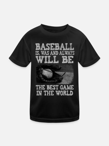 Le baseball est le meilleur jeu au monde - T-shirt sport Enfant - noir - Devant