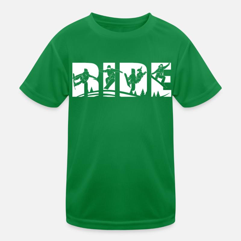 Ride Snowboarding Kinder Funktions-T-Shirt