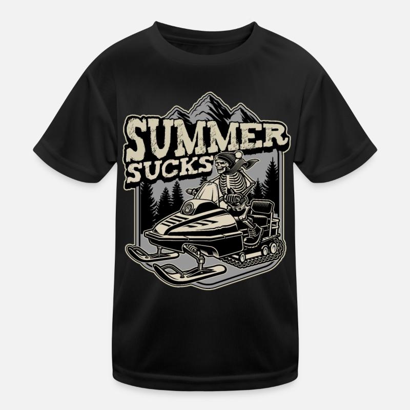 Summer Sucks Motorschlitten Kinder Funktions-T-Shirt