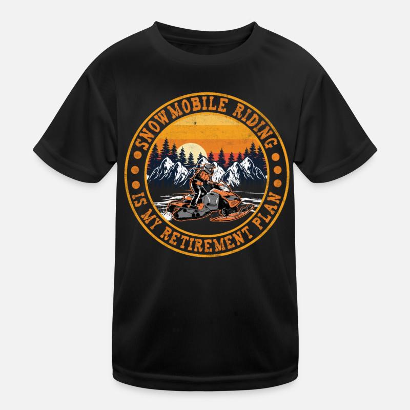 La motoneige est mon plan de retraite T-shirt sport Enfant