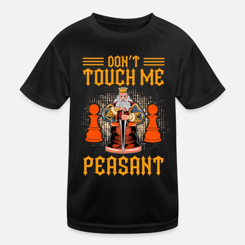 Ne me touche pas Paysan drôle joueur d’échecs T-shirt sport Enfant