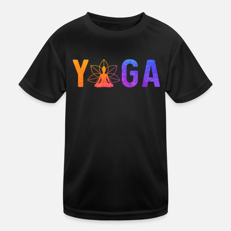 Yoga minimaliste simple T-shirt sport Enfant