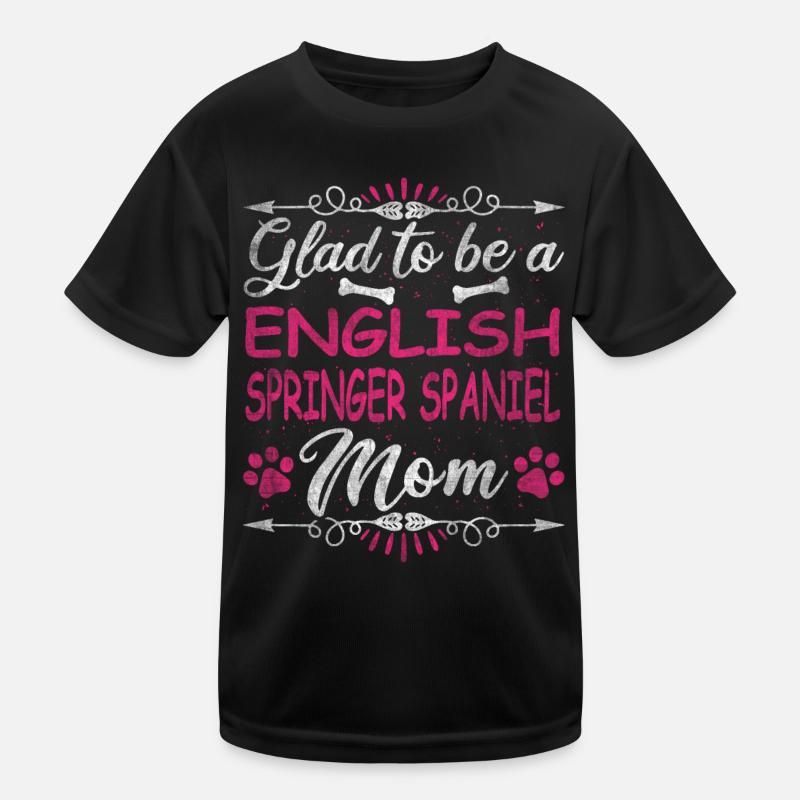 Maman de chien heureuse d’être une maman cocker anglaise T-shirt sport Enfant
