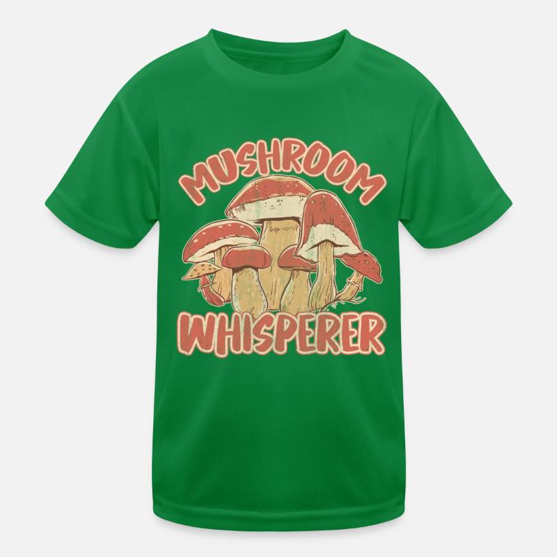 Mushroom Whisperer Foraging Mushroom Hunting Kids Functional T-Shirt