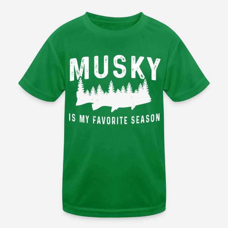 La pêche musquée est ma saison préférée La pêche musquée T-shirt sport Enfant