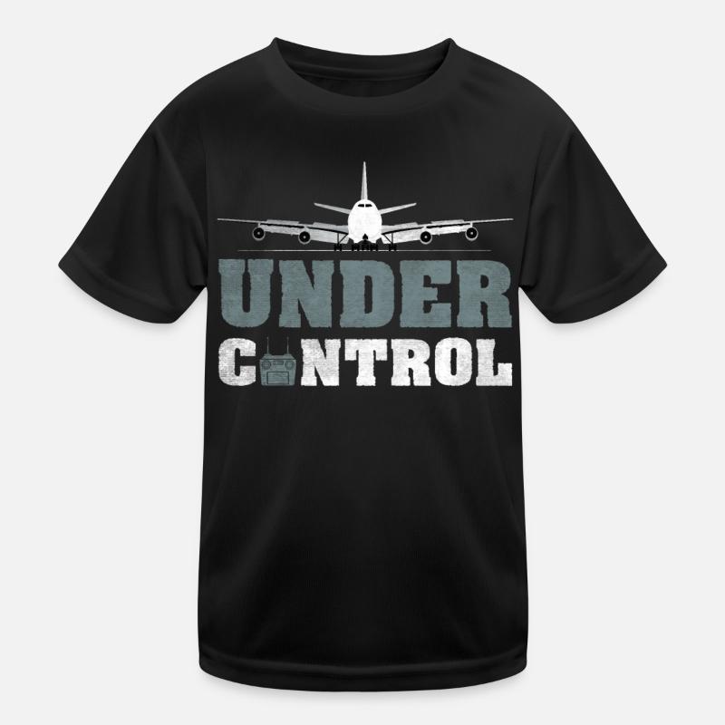 Under Control Model Airplane Kids Functional T-Shirt
