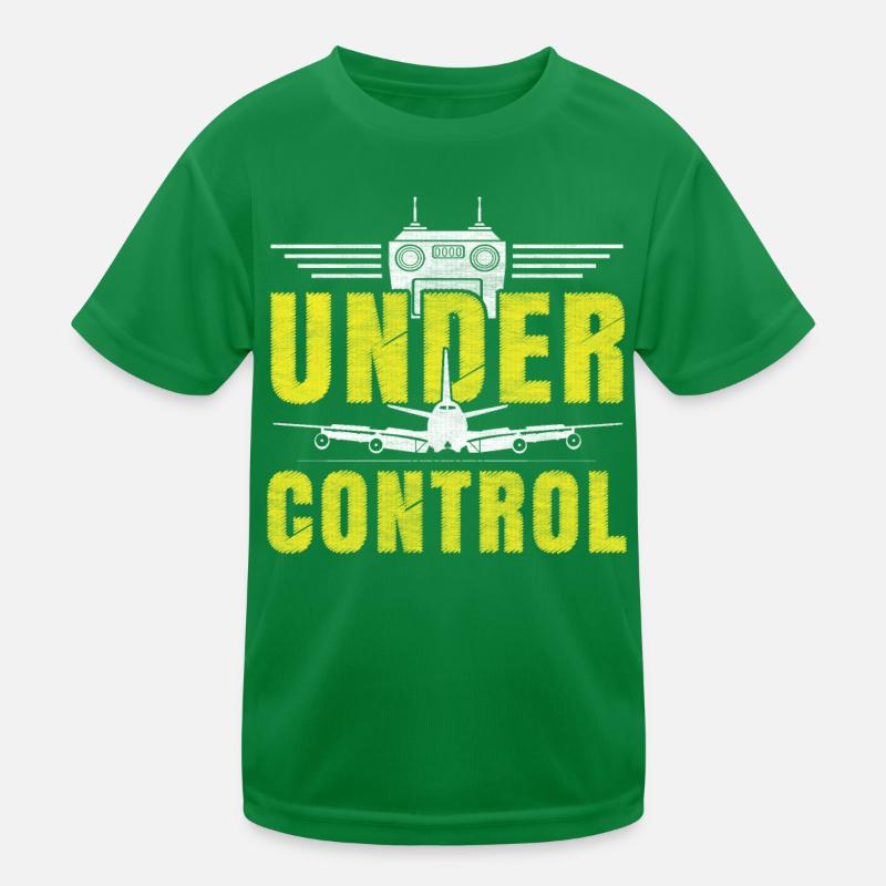 Under Control Model Flugzeug Kinder Funktions-T-Shirt