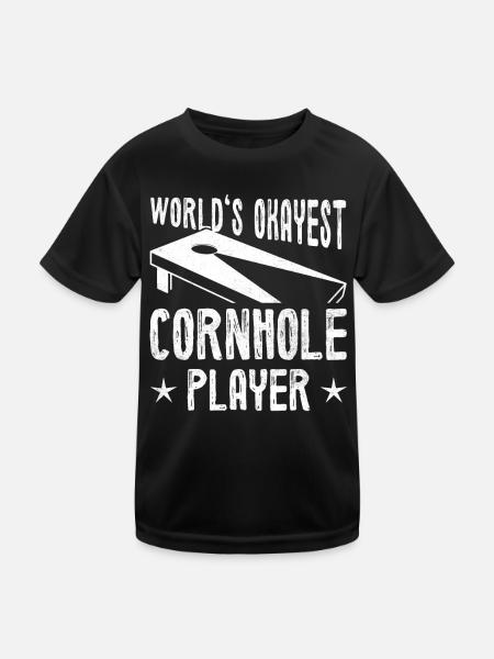 Le joueur de cornhole le plus correct du monde Lustiges cornhole - T-shirt sport Enfant - noir - Devant