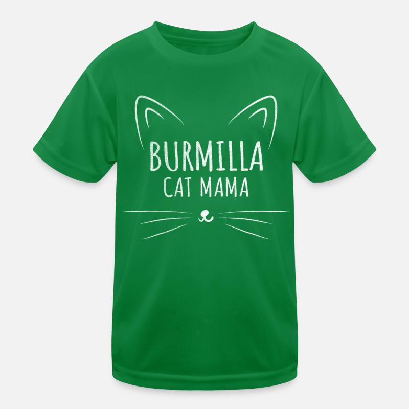 Burmilla Maman Chat T-shirt sport Enfant