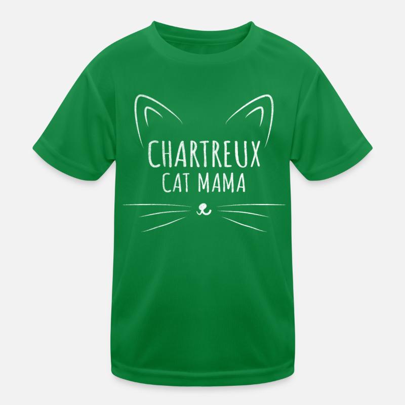 Chartreux Chat Maman T-shirt sport Enfant