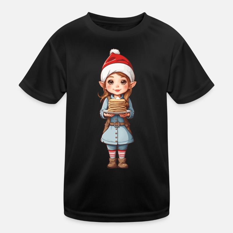 Crêpes de Noël Gnome de Noël sucrées T-shirt sport Enfant