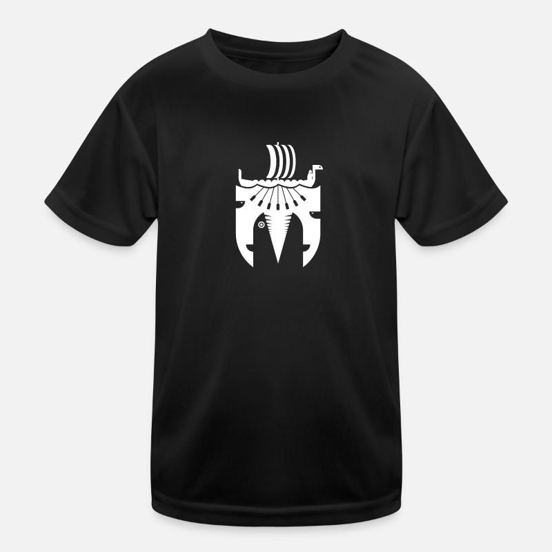 Viking Ship Kids Functional T-Shirt