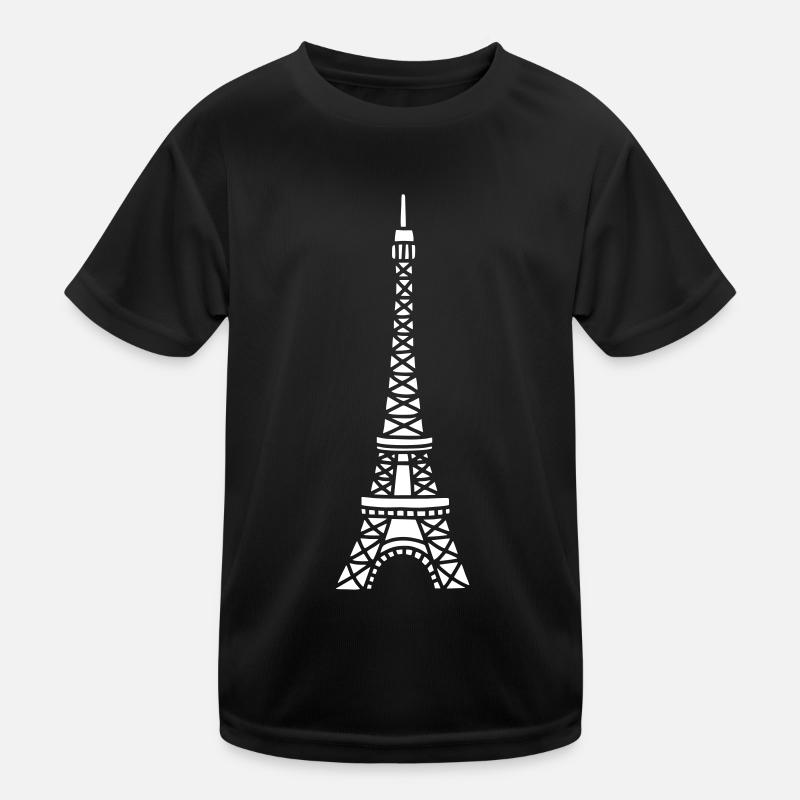 Eiffelturm - Frankreich Kinder Funktions-T-Shirt